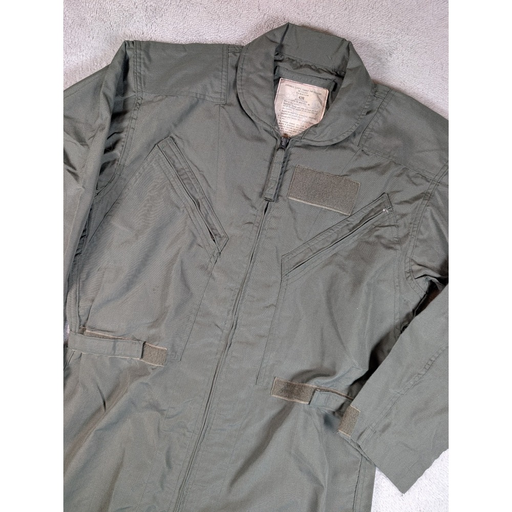 Gibraltar Industries Mens 42R Green Flight Suit Coveralls MIL-C-83141A CWU-27/P